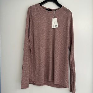 Vince Broken Stripe Long Sleeve Raglan